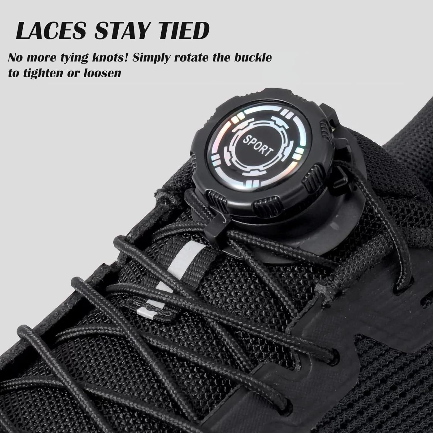 Șireturi cu buton de autoblocare, Rotire automată, Simplu si Rapid.