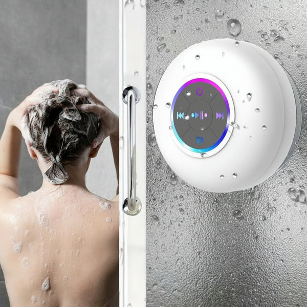 Boxă Bluetooth, Rezistentă la apă, Compactă, Iluminare LED